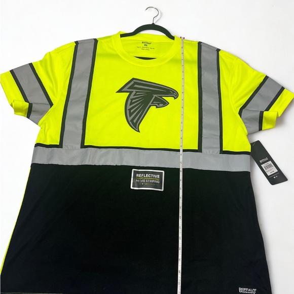 Atlanta Falcons Buffalo Outdoors X NFL HI ViS Short Sleeve Safety Shirt - Picture 1 of 8